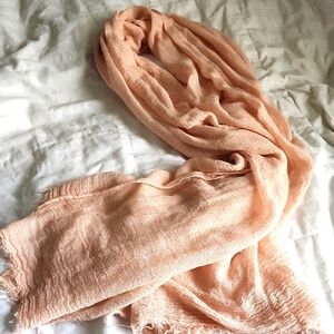 Peachy Shimmer Scarf